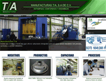 Tablet Screenshot of manufacturasta.com